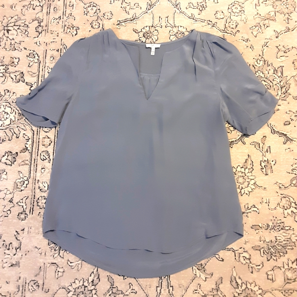 Joie Blue Silk Top